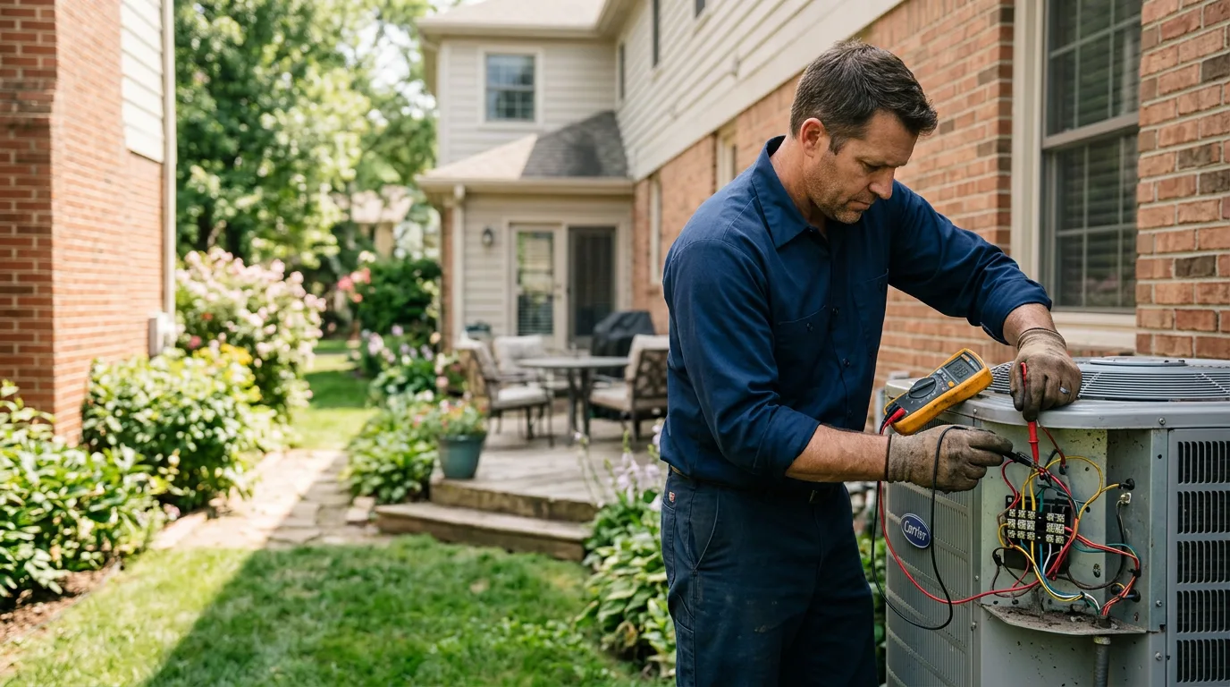 HVAC technician working near Cypress, CA
